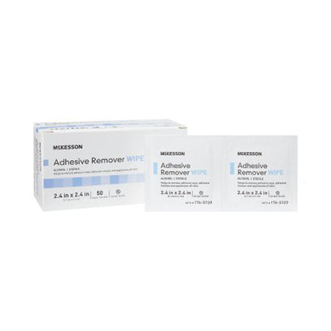 McKesson, Adhesive Remover 2-2/5 x 2-2/5 Inch Wipe, 1 Pack McKesson