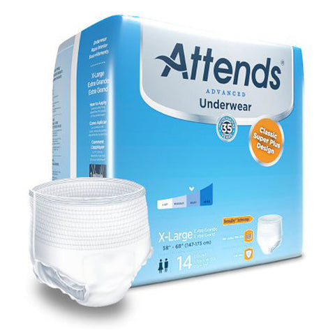 Attends, Advanced Underwear X-Large, Count of 14 Attends