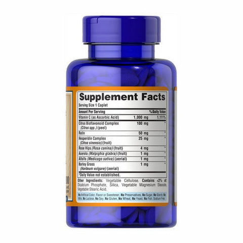 Puritan's Pride, Super C-1000 Complex, 100 Coated Caplets Puritan's Pride