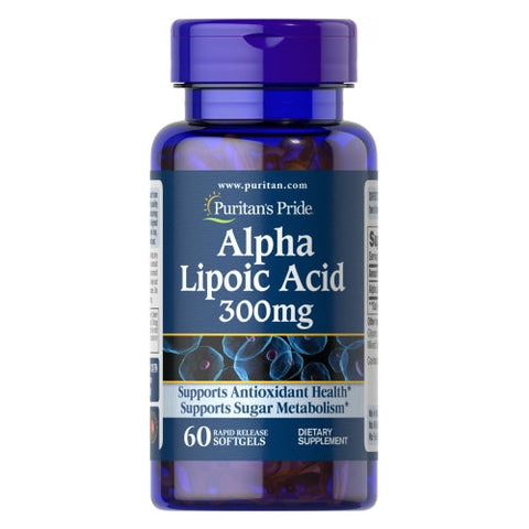 Puritan's Pride, Alpha Lipoic Acid, 300 mg, 60 Softgels Puritan's Pride