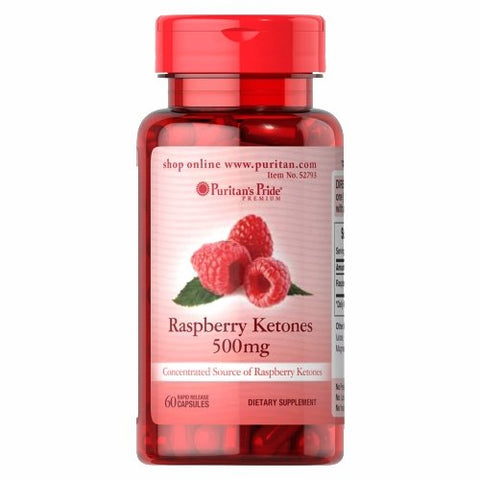 Puritan's Pride, Raspberry Ketones, 500 mg, 60 Capsules Puritan's Pride