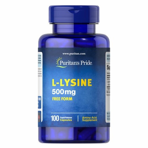 Puritan's Pride, L-Lysine, 500 mg, 100 Capsules Puritan's Pride