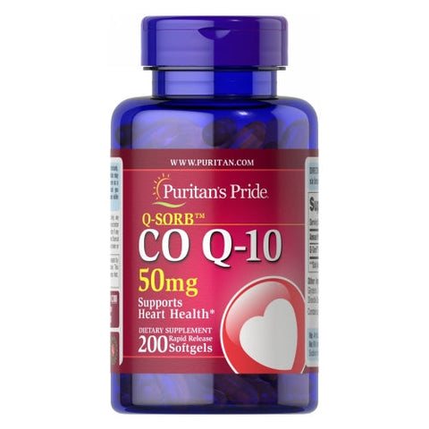 Puritan's Pride, CoQ-10, 50 mg, 200 Rapid Release Softgels Puritan's Pride