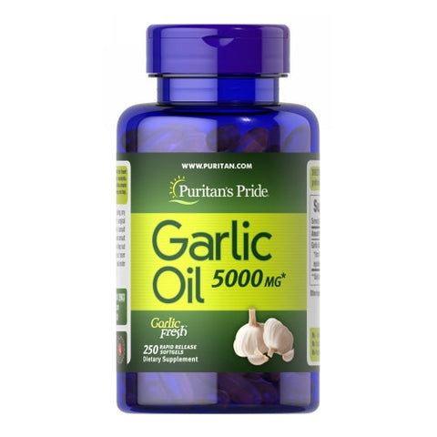 Puritan's Pride, Garlic Oil, 5000 mg, 250 Rapid Release Softgels Puritan's Pride