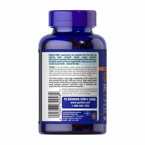 Puritan's Pride, One Per Day Omega-3 Fish Oil, 950 Mg, 90 Softgels