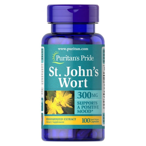 Puritan's Pride, St. John's Wort Standardized Extract, 300 mg, 100 Capsules Puritan's Pride