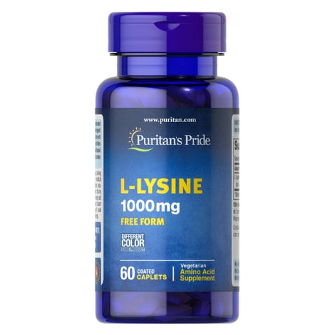 Puritan's Pride, L-Lysine, 1000 mg, 60 Caplets Puritan's Pride