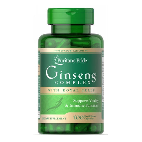 Puritan's Pride, Ginseng Complex with Royal Jelly, 1000 mg, 100 Rapid Release Capsules Puritan's Pride