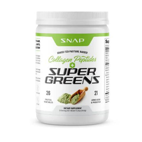 Snap Supplements, Super Greens Collagen and Greens, 11.3 Oz Snap Supplements