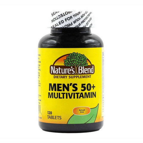 Multivitamin Men's 50 Plus 120 Tabs by Nature's Blend