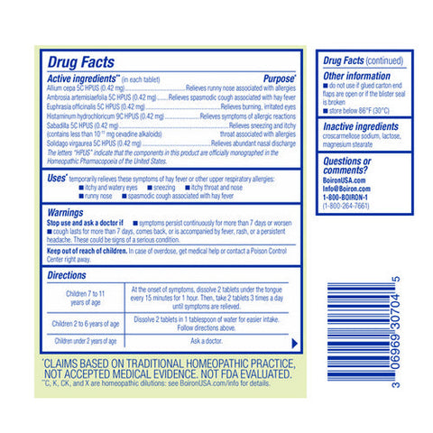 Boiron, Allergy Calm, 60 Tabs Boiron