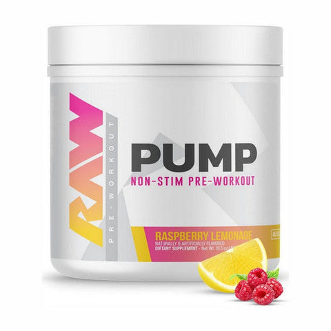 Raw Nutrition, Pump Non-Stim Pre-Workout Raspberry Lemonade, 16.57 Oz Raw Nutrition