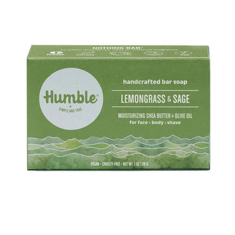 Humble Brands, Bar Soap Travel Size Lemongrass & Sage, 1 Oz Humble Brands