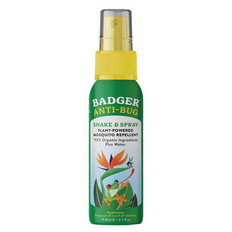 Badger Balm, Anti-Bug Shake And Spray Travel Size, 2.7 Oz Badger Balm