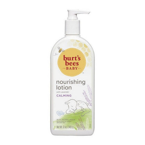 Burts Bees, Baby Bee Calming Nourishing Lotion with Pump, 12 Oz