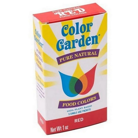 Color Garden, Natural Red Food Color, 5 Count Color Garden