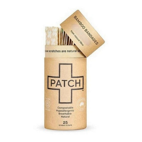 Patch, Natural Bamboo Adhesive Bandages, 25 Count Patch