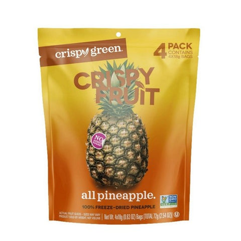 Crispy Green, Crispy Fruit All Pineapple, 4 Count Crispy Green