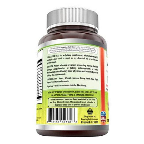 Amazing Nutrition, Amazing Omega Superba Krill Oil, 500 mg, 120 Softgels Amazing Nutrition