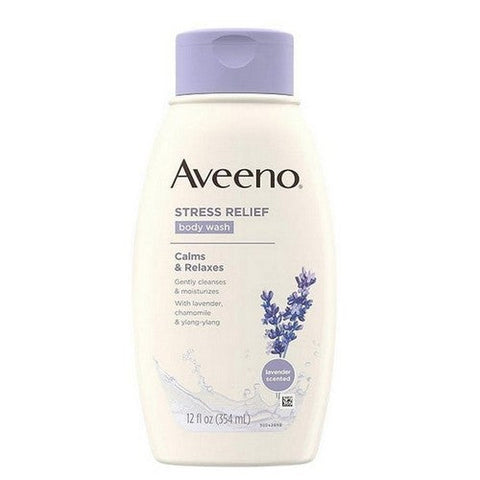 Aveeno, Stress Relief Body Wash Lavender, 12 Oz Aveeno