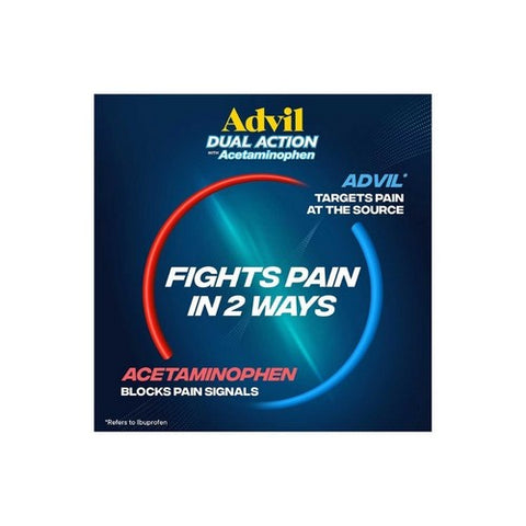 Advil, Dual Action Pain Reliever Caplets, 36 Caps