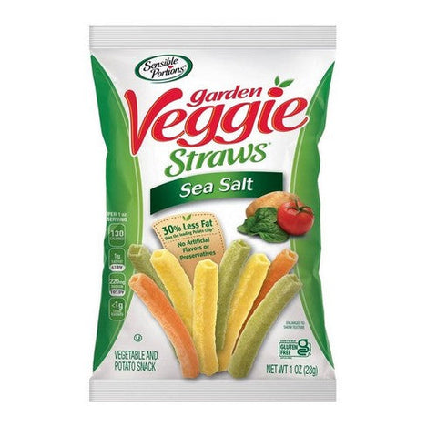 Sensible Portions, Garden Veggie Straws Sea Salt, 1 Oz (Case Of 24) Sensible Portions