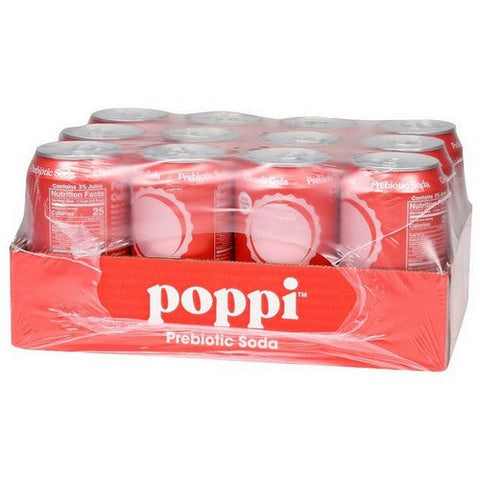 Poppi, Classic Cola Prebiotic Soda, 12 Oz(Case Of 12) Poppi