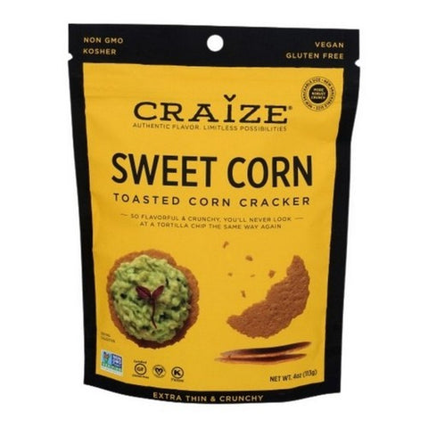 Craize, Sweet Toasted Corn Cracker, 4 Oz(Case Of 6) Craize