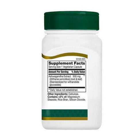 21st Century, Standardised Ashwagandha Extract, 60 Veg Caps 21st Century