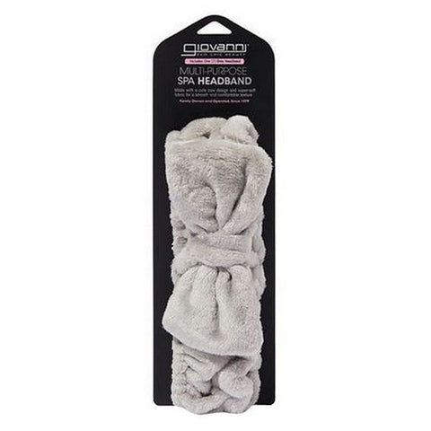 Giovanni Cosmetics, Multi Purpose Gray SPA Headband, 1 Count Giovanni Cosmetics