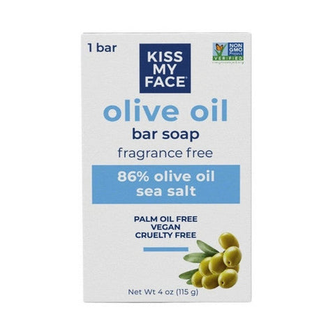 Kiss My Face, Olive Oil Bar Soap Fragrance Free, Pure Olive Oil, 4 Oz Kiss My Face