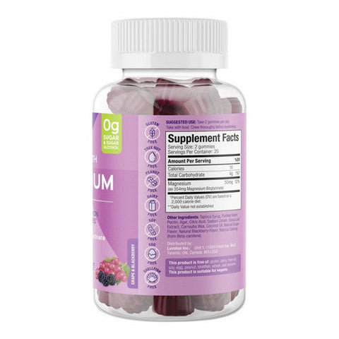 SUKU Vitamins, Mega Magnesium Gummy, 50 Count SUKU Vitamins