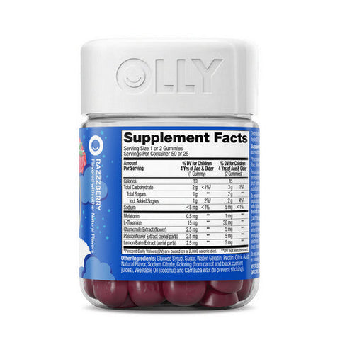 Olly, Kids Sleep Gummies Razzzberry, 50 Count