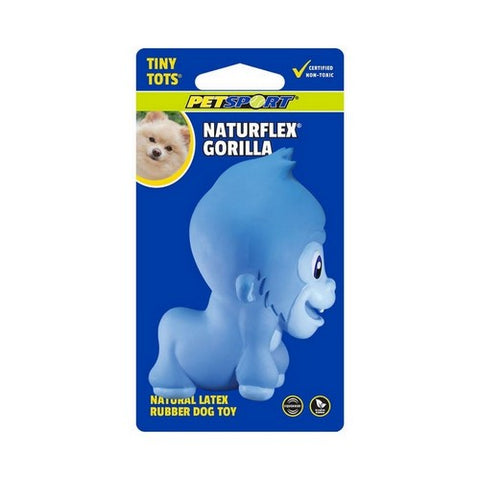 Petsport, Naturflex Gorilla Latex Dog Toy, Babies / 3.5 Inches, Blue Petsport