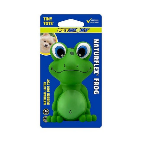 Petsport, Naturflex Frog Latex Dog Toy, Babies / 4.25 Inches, Green Petsport