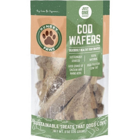 Hungry Paws, Hungry Paws Wafers Single Ingredient Treat, 8 Oz, Cod Hungry Paws