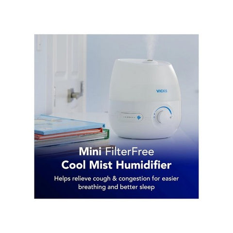 Vicks, Mini Filter Free Cool Mist Humidifier, 1 Count Vicks
