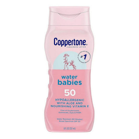 Coppertone, Water Babies Sunscreen Lotion SPF 50, 8 Oz Coppertone