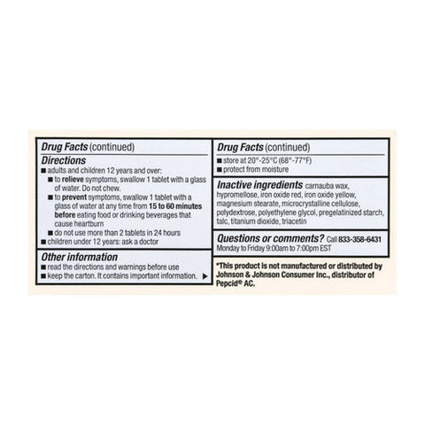 Foster And Thrive, Original Strength Acid Reducer, 10 Mg, 60 Tabs Foster And Thrive