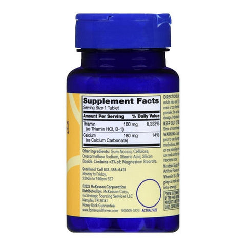 Foster And Thrive, Vitamin B-1, 100 Mg, 100 Tabs Foster And Thrive