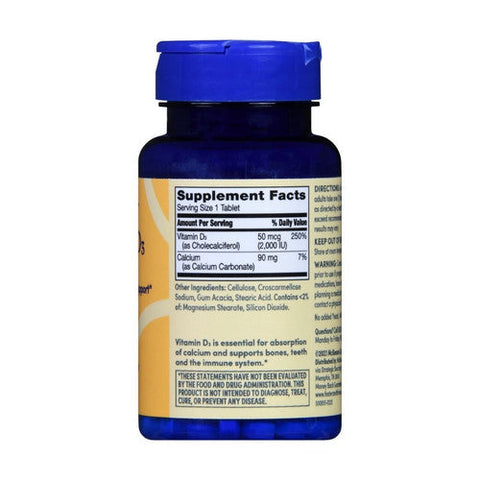 Foster And Thrive, Vitamin D3, 50 Mcg, 250 Tabs Foster And Thrive