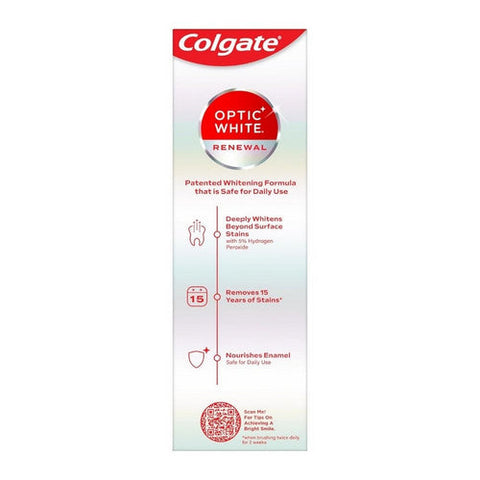 Colgate, Optic White Renewal Teeth Whitening Toothpaste High Impact White, 3 Oz Colgate