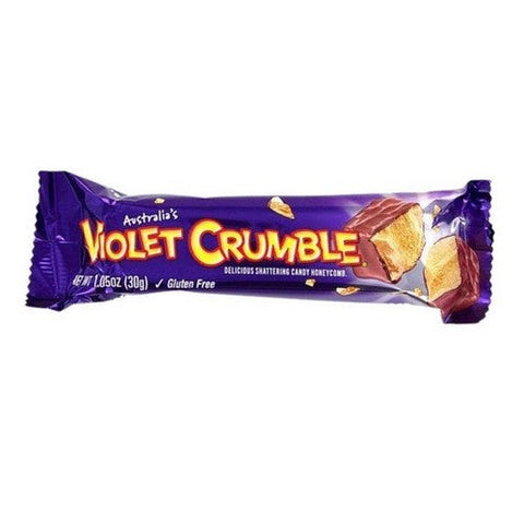 Violet Crumble, Honeycomb Milk Chocolate Bar, 1.05 Oz (Case Of 20) Violet Crumble