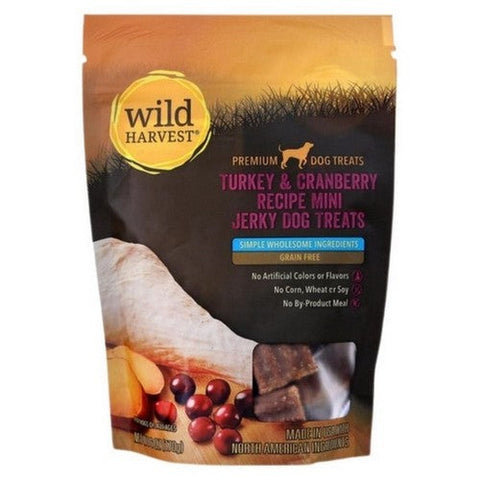 Wild Harvest, Turkey And Cranberry Mini Jerky Treats, 6 Oz (Case Of 6) Wild Harvest