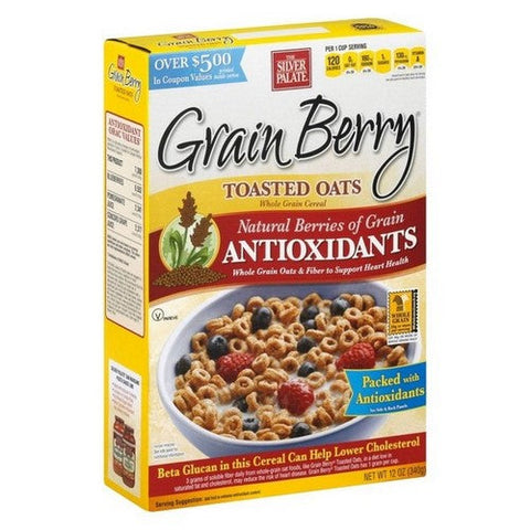 Grain Berry, Antioxidants Whole Cereal Toasted Oats, 12 Oz (Case Of 6) Grain Berry