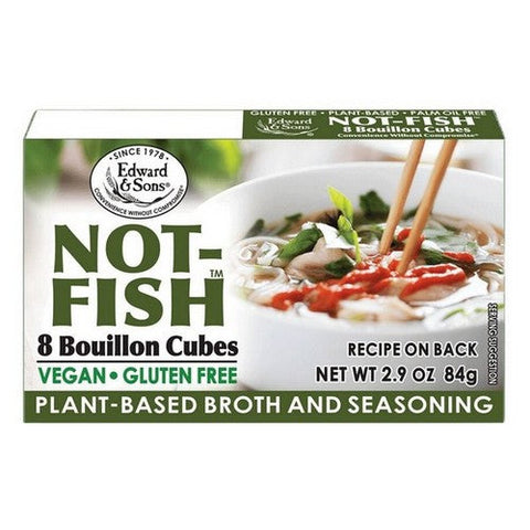 Edward And Sons, Not Fish Bouillon Cubes, 2.9 Oz (Case Of 12) Edward And Sons