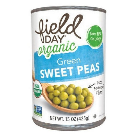 Field Day, Organic Sweet Peas, 15 Oz (Case Of 12) Field Day