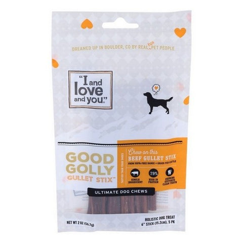 Good Golly Gullet Stix Ultimate Dog Chews Beef 2 Oz (case Of 6) by I And Love And You