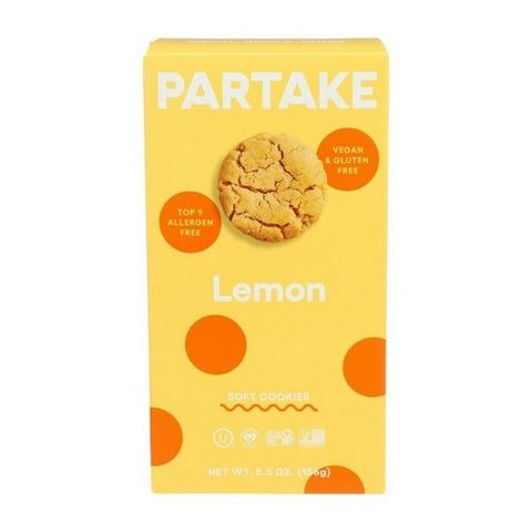 Partake Foods, Soft Lemon Cookies Box, 5.5 Oz (Case Of 6) Partake Foods