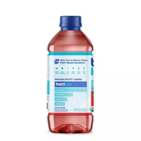 Berri Lyte, Organic Strawberry Electrolyte Solution, 35.2 Oz (Case Of 6) Berri Lyte